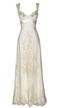 A Line Straps White Satin Long Prom Dress C805 main image 0