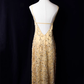 Robes de bal sirène vintage à bretelles spaghetti et paillettes C77