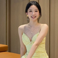 Pretty Mermaid Spaghetti Straps Sequin Long Prom Dress, Evening Dress C8012