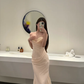 Pretty Mermaid Spaghetti Straps Chiffon Long Prom Dress, Evening Dress C8014