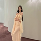 Pretty Mermaid Spaghetti Straps Chiffon Long Prom Dress, Evening Dress C8014
