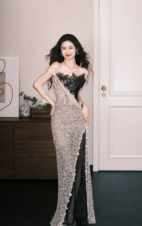 Magnifique robe de bal longue sirène en dentelle à épaules dénudées, robe de soirée C8092