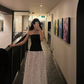 Chic A Line Strapless Satin Long Prom Dress, Evening Dress C8097