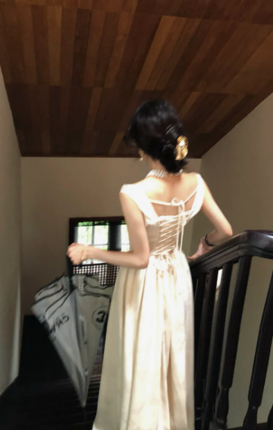 Elegant Sweet A Line Satin Long Prom Dress, Evening Dress C8102
