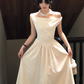 Elegant Sweet A Line Satin Long Prom Dress, Evening Dress C8102