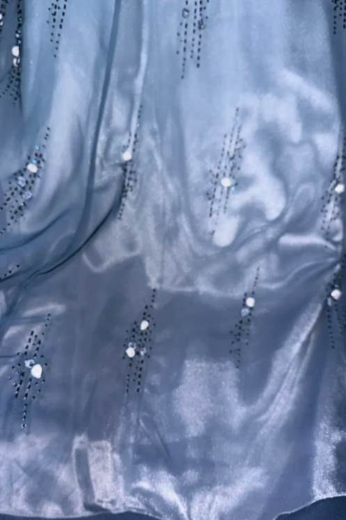 Classy A Line Spaghetti Straps Satin Long Prom Dress, Evening Dress C8110