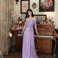Sweet One Shoulder Pleated Prom Dress Long Beaded Evening Dress C8118
