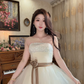 Charming Strapless A-Line Ivory Mini Homecoming Dress Sequins Tulle Short Birthday Dress C8120