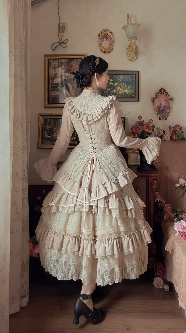 Robe de bal de princesse bustier à volants en satin long, robe de soirée C8117