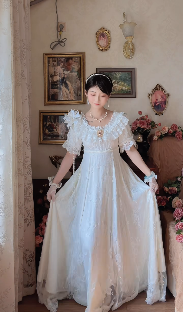 Robe de bal de princesse bustier à volants en satin long, robe de soirée C8117