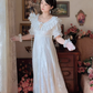 Robe de bal de princesse bustier à volants en satin long, robe de soirée C8117