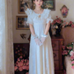Robe de bal de princesse bustier à volants en satin long, robe de soirée C8117