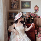 Sleek Short Sleeve Prom Dress Lace Floral A-Line Long Evening Dress C8125