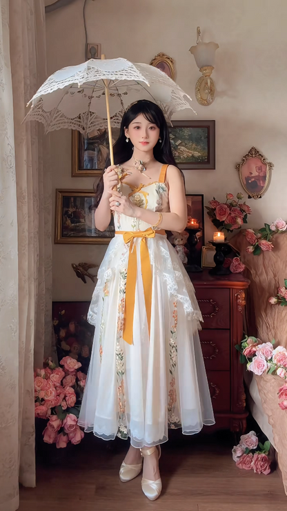 Robe de bal de princesse bustier à volants en satin long, robe de soirée C8117