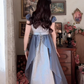 Robe de bal de princesse bustier à volants en satin long, robe de soirée C8117