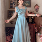 Robe de bal de princesse bustier à volants en satin long, robe de soirée C8117