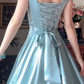 Robe de bal de princesse bustier à volants en satin long, robe de soirée C8117