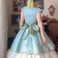 Robe de bal de princesse bustier à volants en satin long, robe de soirée C8117