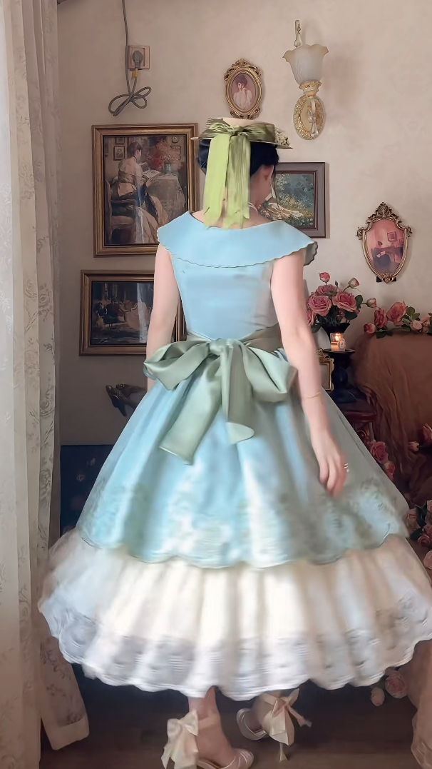Robe de bal de princesse bustier à volants en satin long, robe de soirée C8117