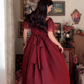 Robe de bal de princesse bustier à volants en satin long, robe de soirée C8117
