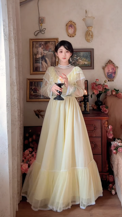 Robe de bal de princesse bustier à volants en satin long, robe de soirée C8117