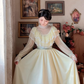 Robe de bal de princesse bustier à volants en satin long, robe de soirée C8117