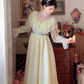 Robe de bal de princesse bustier à volants en satin long, robe de soirée C8117