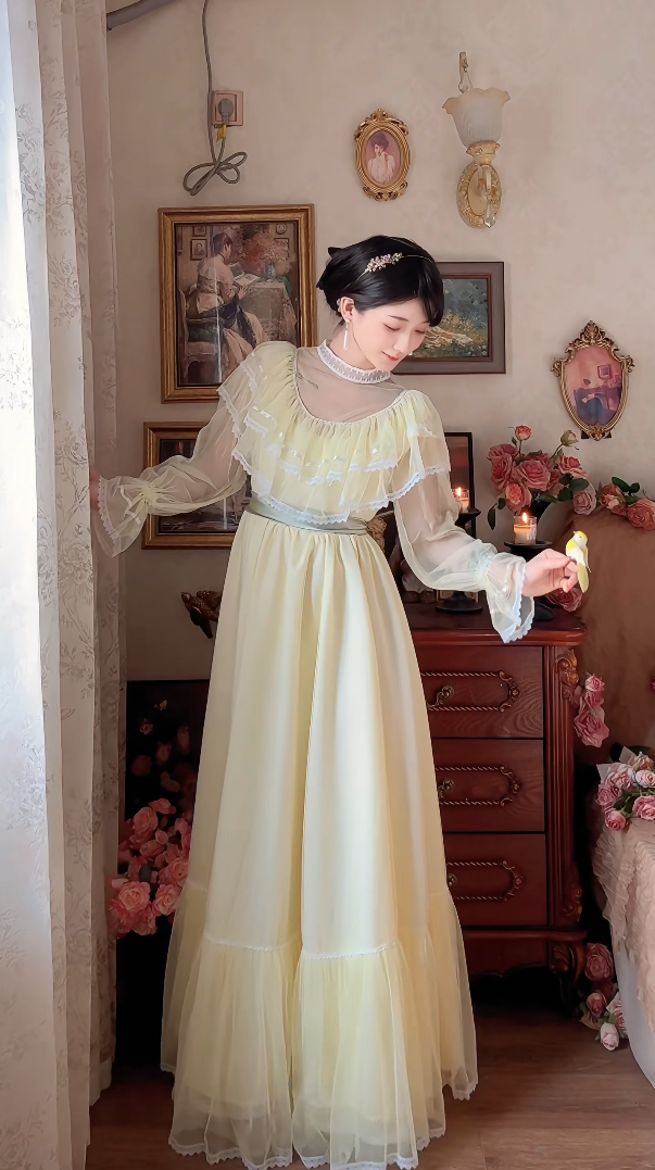 Robe de bal de princesse bustier à volants en satin long, robe de soirée C8117