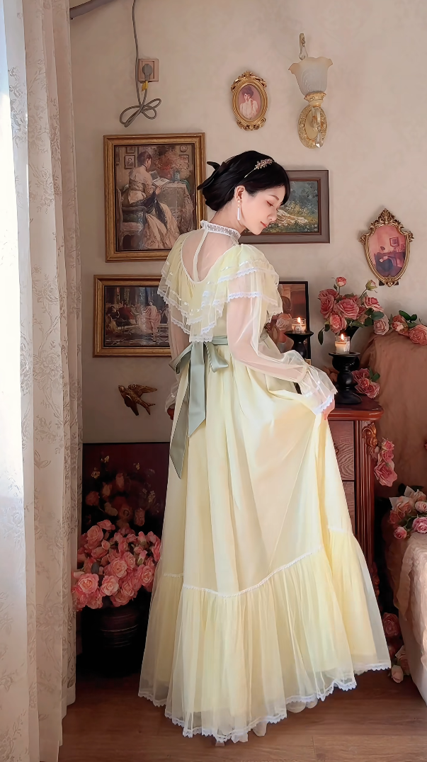Robe de bal de princesse bustier à volants en satin long, robe de soirée C8117