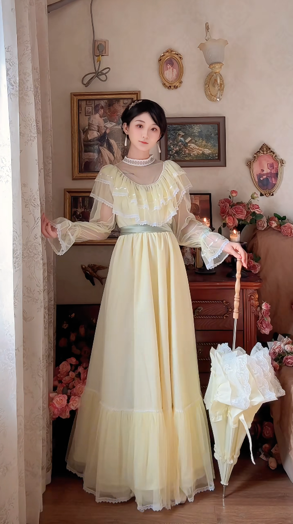Robe de bal de princesse bustier à volants en satin long, robe de soirée C8117