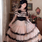 Robe de bal de princesse bustier à volants en satin long, robe de soirée C8117