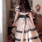 Robe de bal de princesse bustier à volants en satin long, robe de soirée C8117