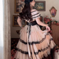 Robe de bal de princesse bustier à volants en satin long, robe de soirée C8117
