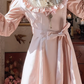 Robe de bal de princesse bustier à volants en satin long, robe de soirée C8117