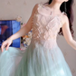 Robe de bal de princesse bustier à volants en satin long, robe de soirée C8117