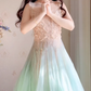 Robe de bal de princesse bustier à volants en satin long, robe de soirée C8117
