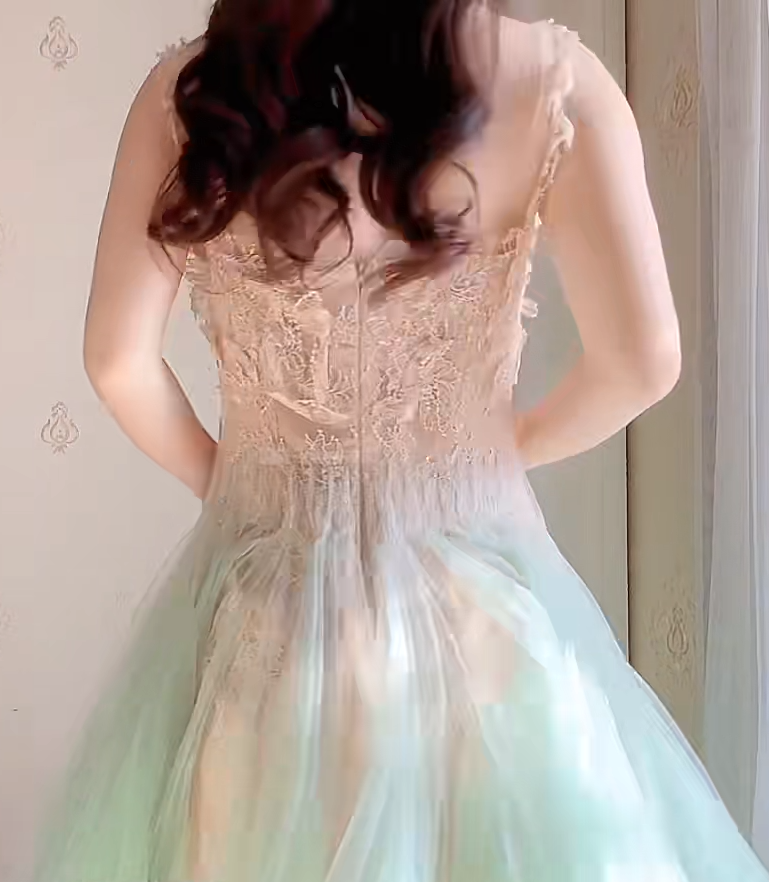 Robe de bal de princesse bustier à volants en satin long, robe de soirée C8117