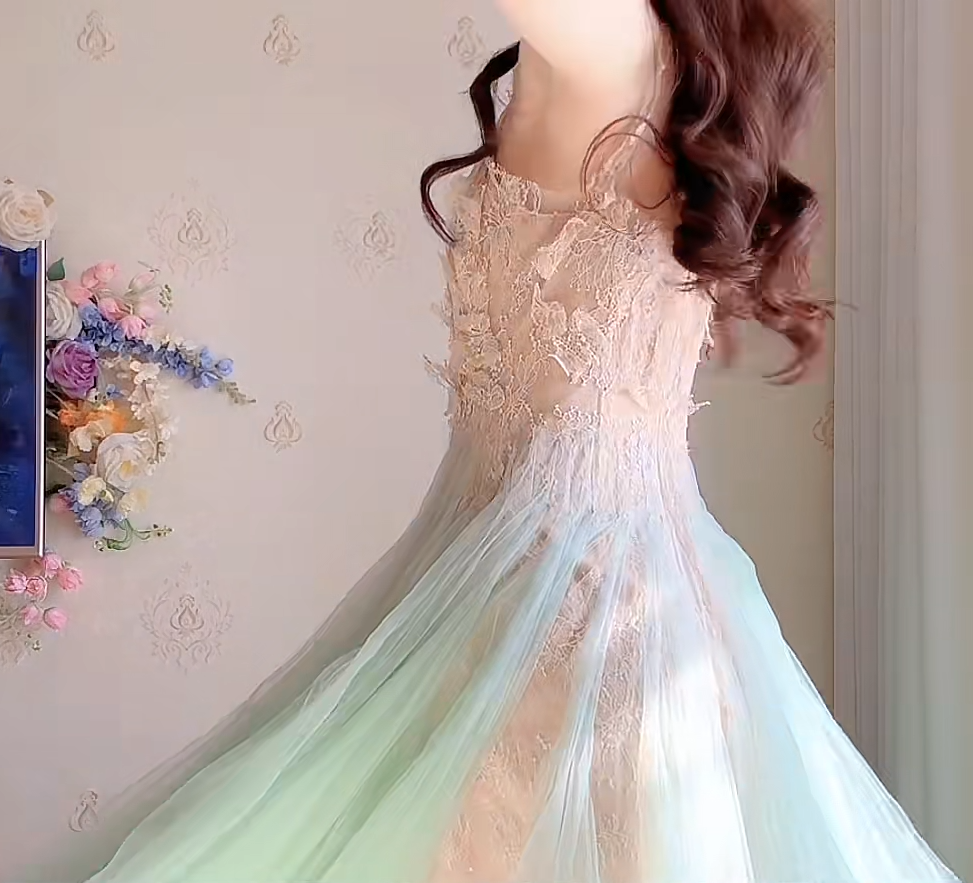 Robe de bal de princesse bustier à volants en satin long, robe de soirée C8117
