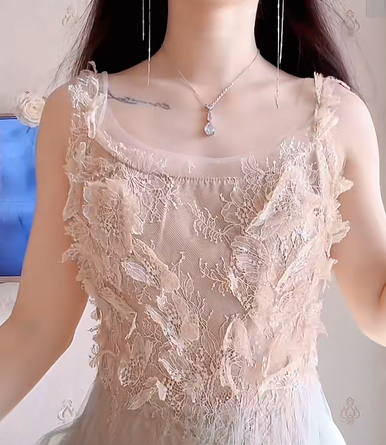 Robe de bal de princesse bustier à volants en satin long, robe de soirée C8117