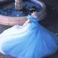 Dreamy Off-the-Shoulder Blue Ball Gown Sequins Tulle Sweet 16 Dresses C8138