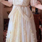 Robe de bal de princesse bustier à volants en satin long, robe de soirée C8117