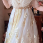 Robe de bal de princesse bustier à volants en satin long, robe de soirée C8117