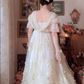 Robe de bal de princesse bustier à volants en satin long, robe de soirée C8117