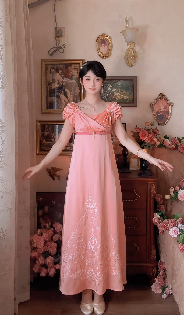 Robe de bal de princesse bustier à volants en satin long, robe de soirée C8117