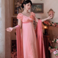 Robe de bal de princesse bustier à volants en satin long, robe de soirée C8117
