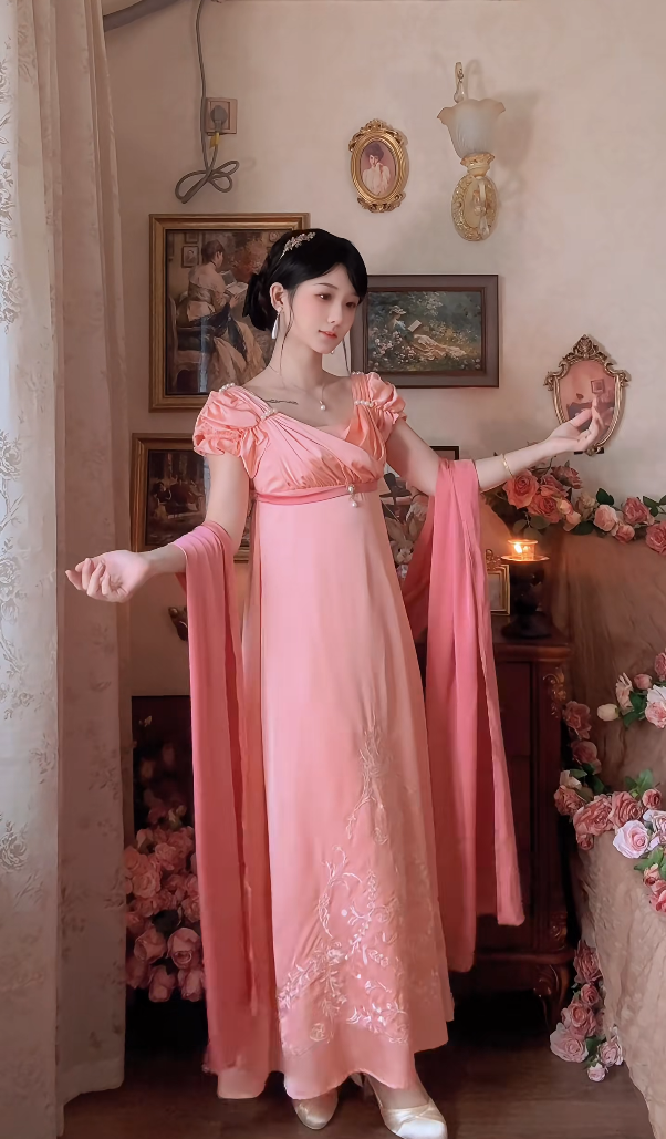 Robe de bal de princesse bustier à volants en satin long, robe de soirée C8117