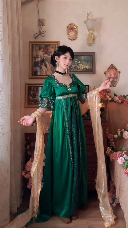 Robe de bal de princesse bustier à volants en satin long, robe de soirée C8117