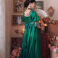 Robe de bal de princesse bustier à volants en satin long, robe de soirée C8117