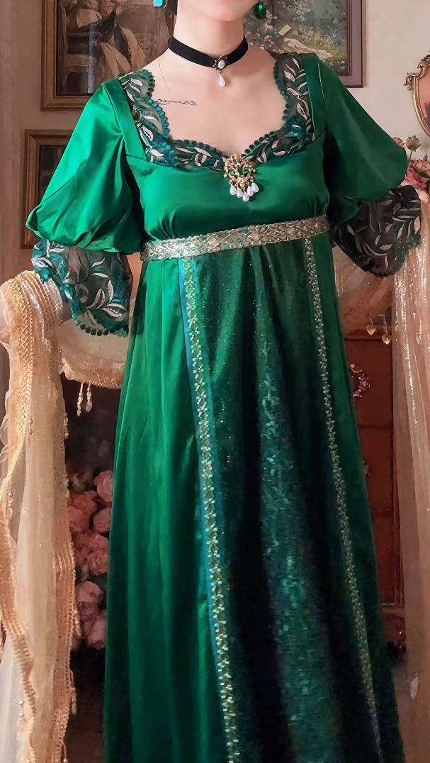 Robe de bal de princesse bustier à volants en satin long, robe de soirée C8117