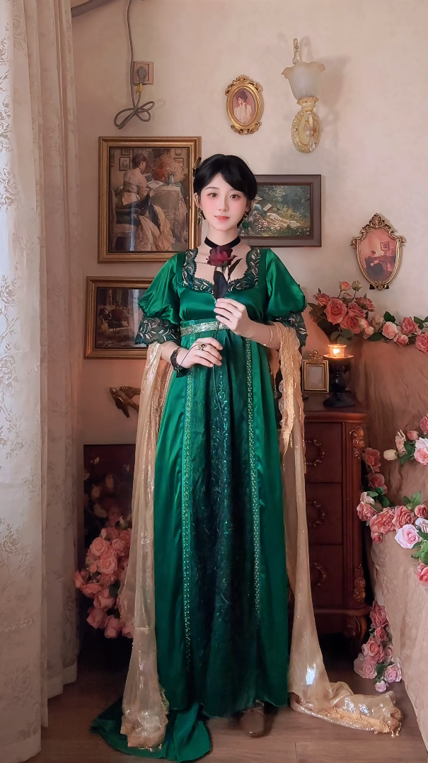 Robe de bal de princesse bustier à volants en satin long, robe de soirée C8117